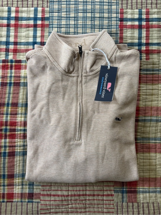 Vineyard Vines Other - Vineyard Vines Men’s Half-Zip Sweater in Light Beige
